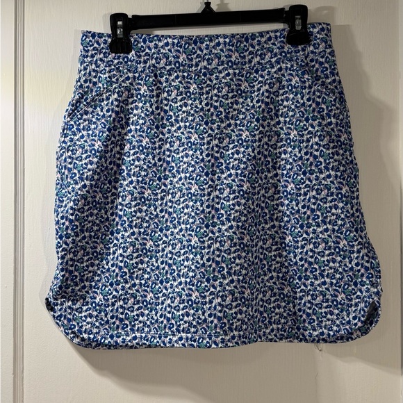 Peter Millar Floral Blue and Green Women's Skort - Picture 1 of 4